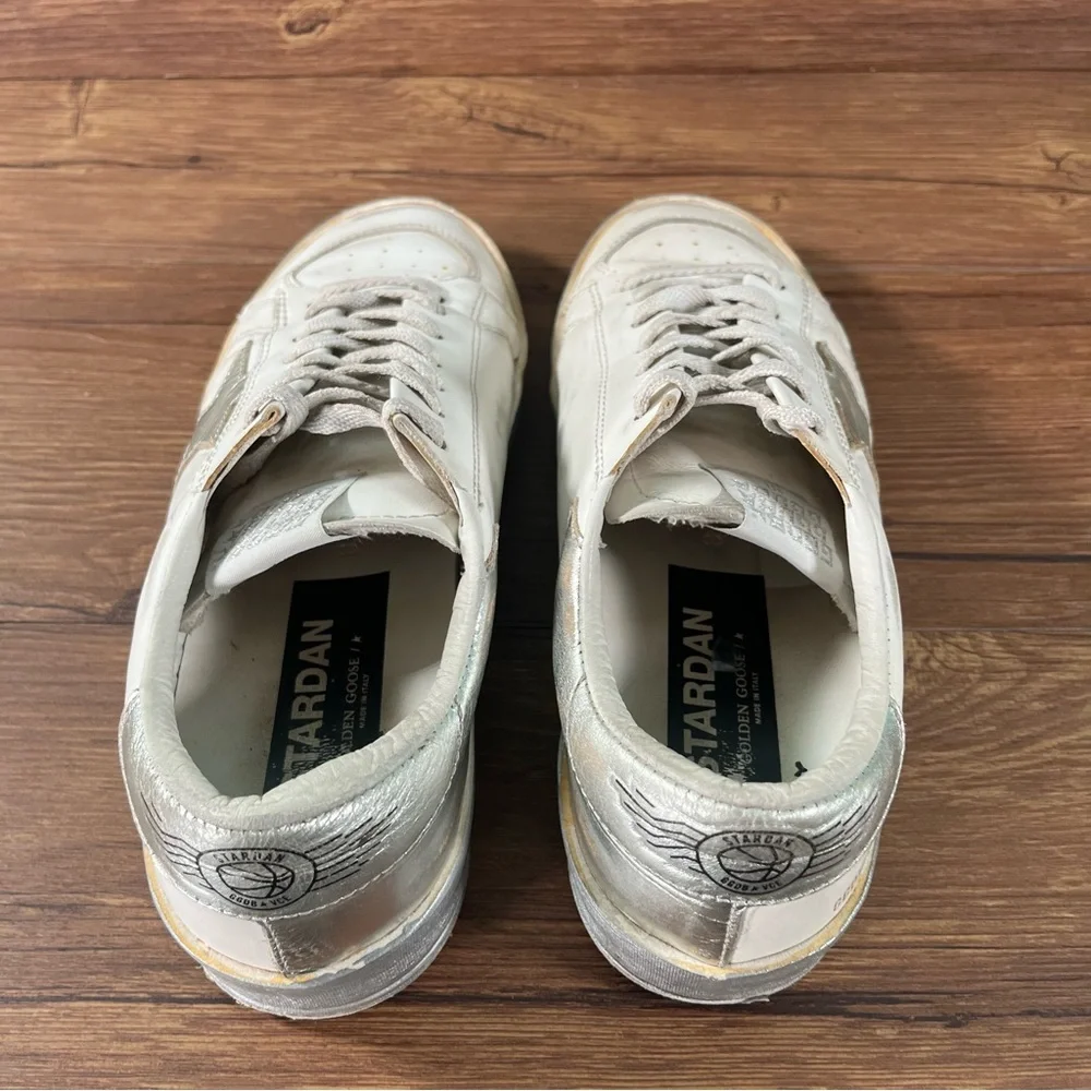Golden Goose ‘Stardan’ White Leather Sneakers Women’s Size 38 (8) Shoes - Picture 5 of 12